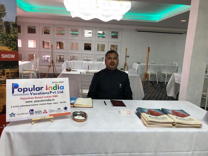 India Karni auf einer internationalen Tourismusmesse
