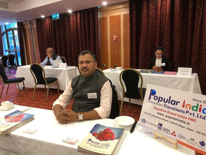 India Karni auf einer internationalen Tourismusmesse