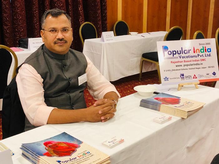 India Karni auf einer internationalen Tourismusmesse