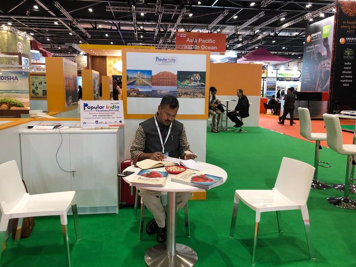 India Karni auf einer internationalen Tourismusmesse
