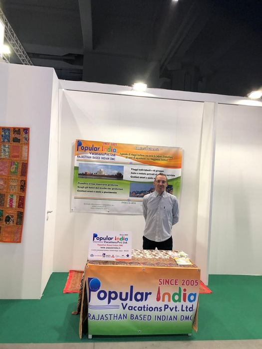 India Karni auf einer internationalen Tourismusmesse