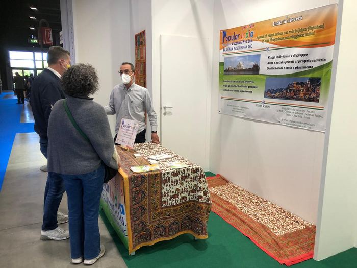 India Karni auf einer internationalen Tourismusmesse