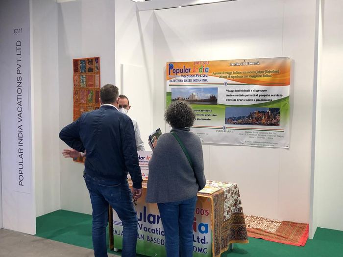 India Karni auf einer internationalen Tourismusmesse
