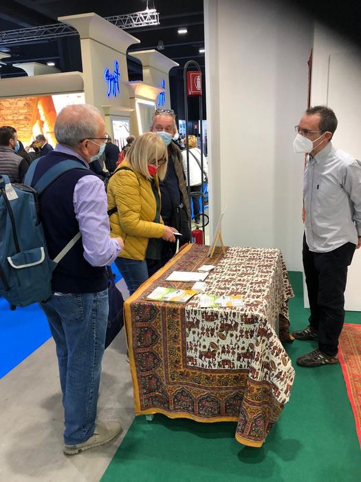 India Karni auf einer internationalen Tourismusmesse