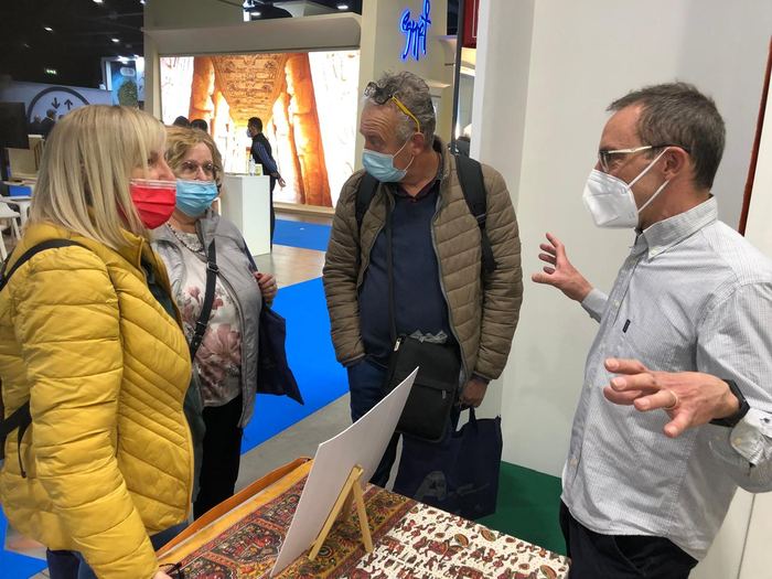 India Karni auf einer internationalen Tourismusmesse