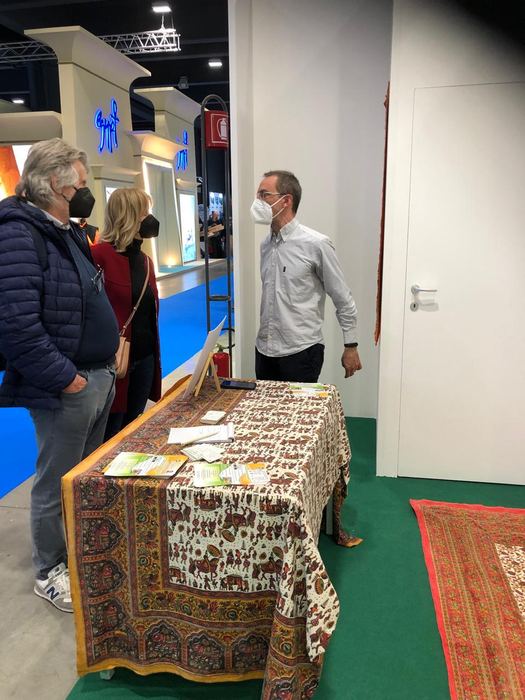India Karni auf einer internationalen Tourismusmesse