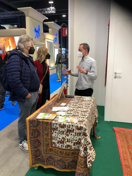 India Karni auf einer internationalen Tourismusmesse