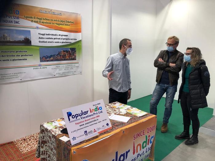 India Karni auf einer internationalen Tourismusmesse