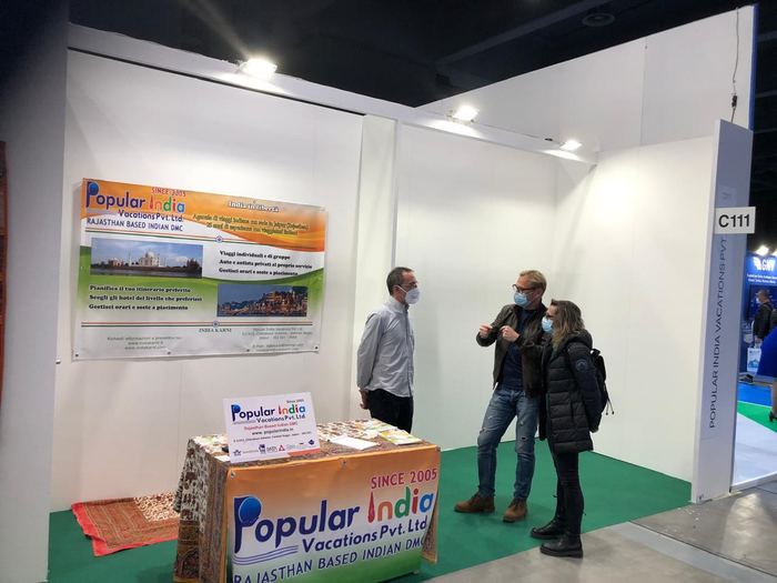 India Karni auf einer internationalen Tourismusmesse