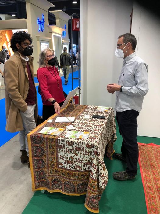 India Karni auf einer internationalen Tourismusmesse