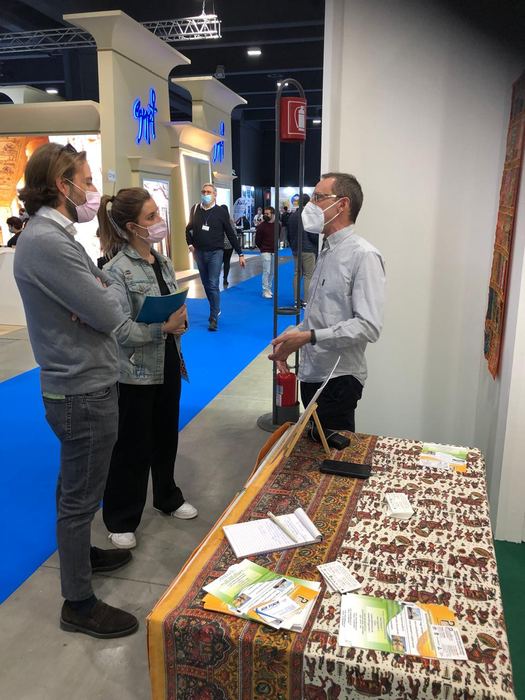 India Karni auf einer internationalen Tourismusmesse