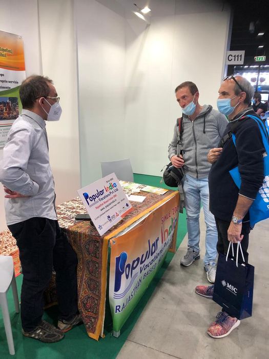 India Karni auf einer internationalen Tourismusmesse