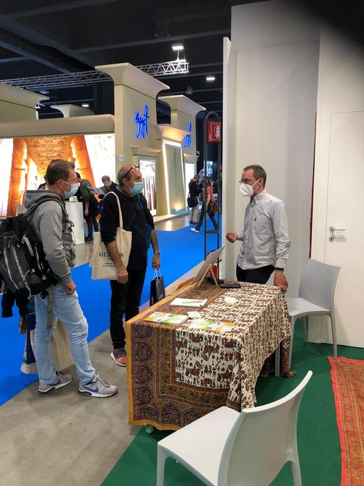 India Karni auf einer internationalen Tourismusmesse