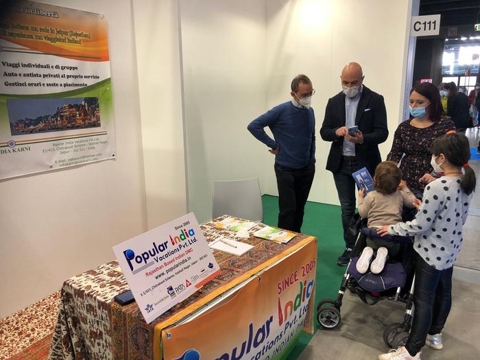 India Karni auf einer internationalen Tourismusmesse