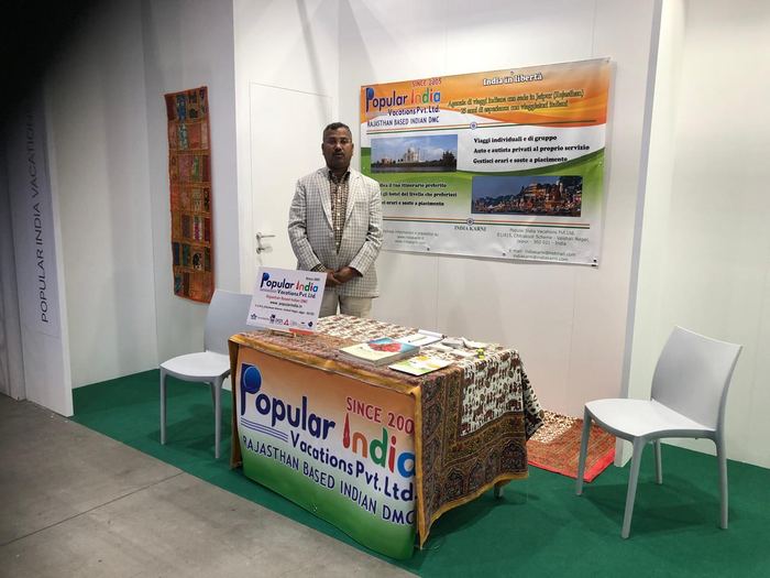 India Karni auf einer internationalen Tourismusmesse