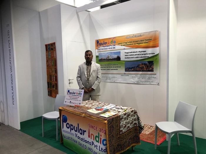India Karni auf einer internationalen Tourismusmesse