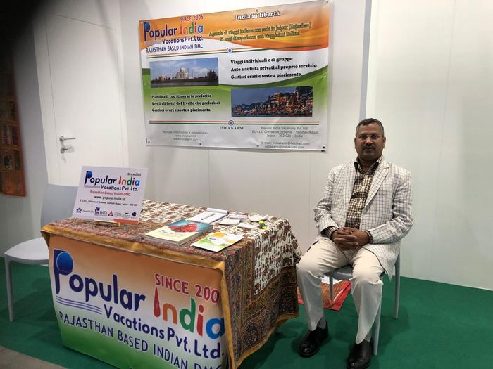 India Karni auf einer internationalen Tourismusmesse