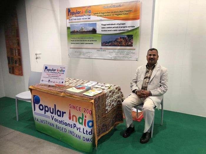 India Karni auf einer internationalen Tourismusmesse
