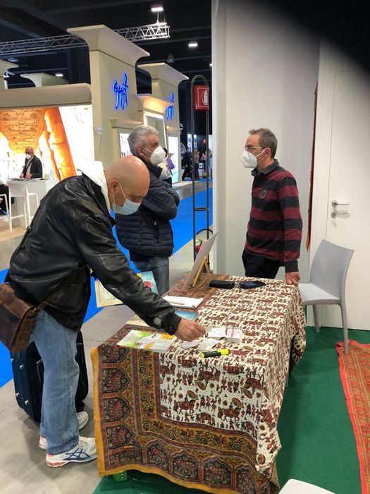India Karni auf einer internationalen Tourismusmesse