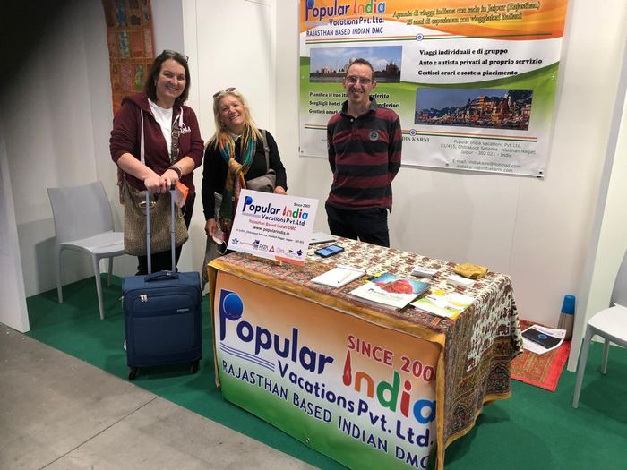 India Karni auf einer internationalen Tourismusmesse