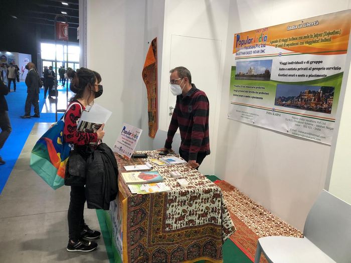 India Karni auf einer internationalen Tourismusmesse