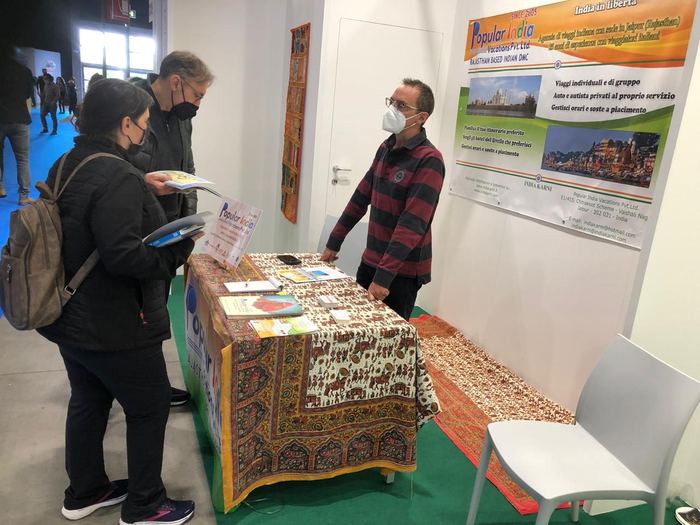 India Karni auf einer internationalen Tourismusmesse