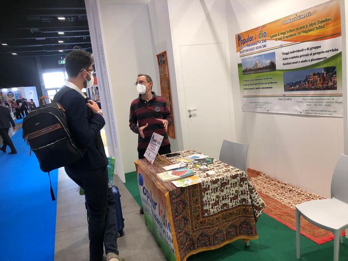 India Karni auf einer internationalen Tourismusmesse