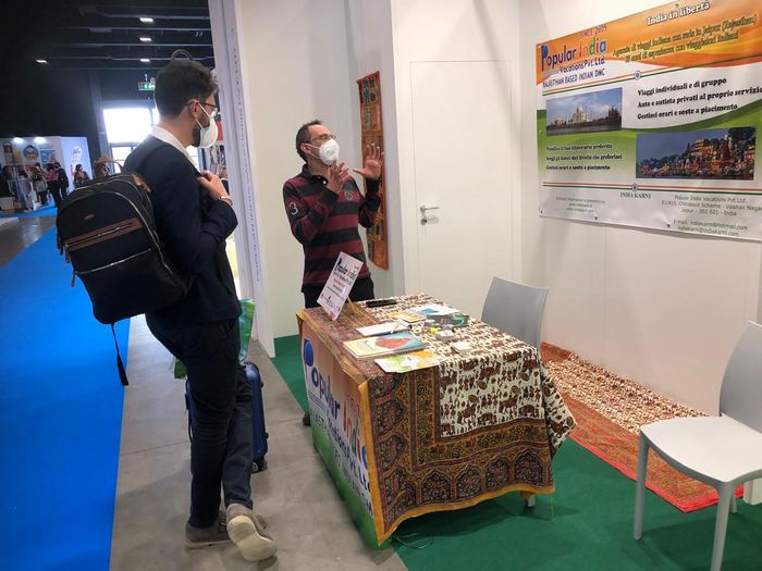 India Karni auf einer internationalen Tourismusmesse