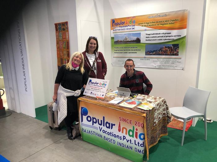 India Karni auf einer internationalen Tourismusmesse