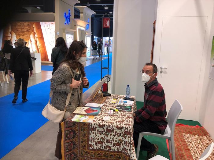 India Karni auf einer internationalen Tourismusmesse