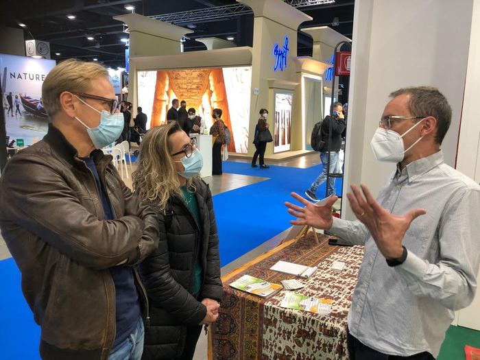 India Karni auf einer internationalen Tourismusmesse