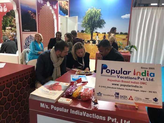 India Karni auf einer internationalen Tourismusmesse