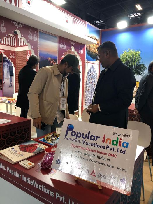 India Karni auf einer internationalen Tourismusmesse