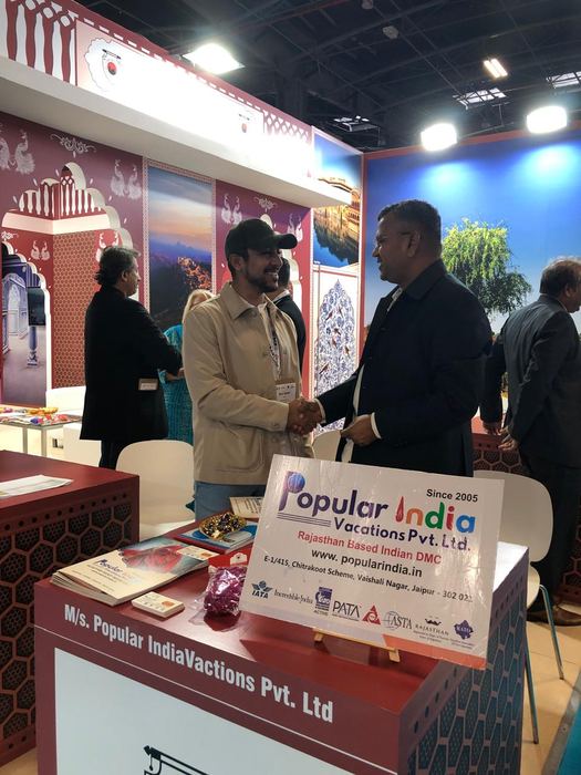 India Karni auf einer internationalen Tourismusmesse