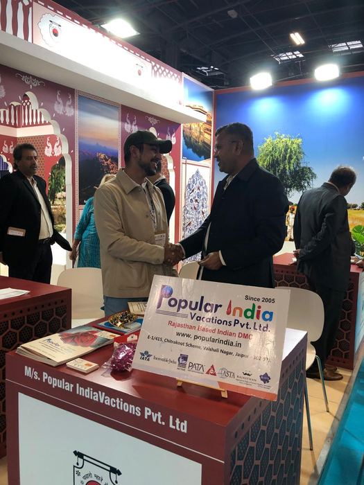 India Karni auf einer internationalen Tourismusmesse