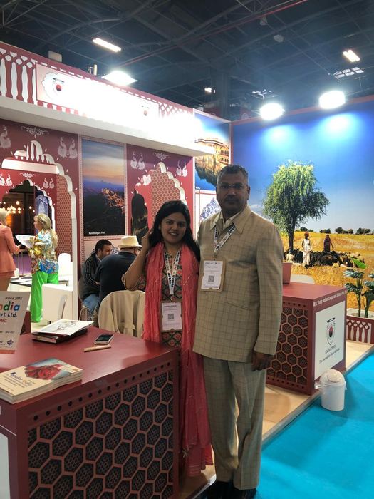 India Karni auf einer internationalen Tourismusmesse