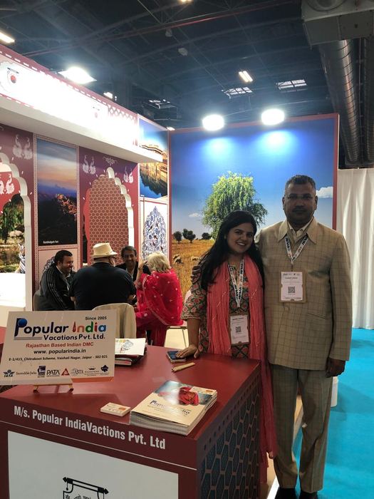 India Karni auf einer internationalen Tourismusmesse