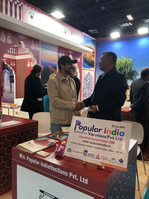 India Karni auf einer internationalen Tourismusmesse
