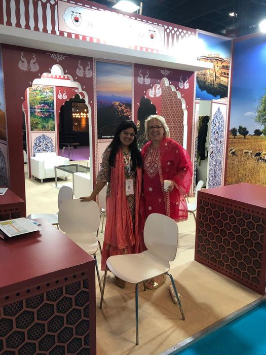 India Karni auf einer internationalen Tourismusmesse