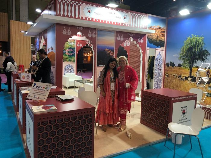 India Karni auf einer internationalen Tourismusmesse