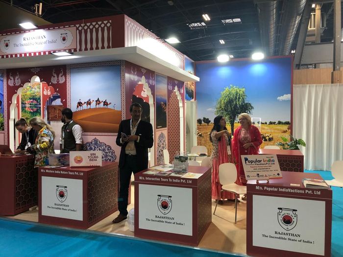 India Karni auf einer internationalen Tourismusmesse