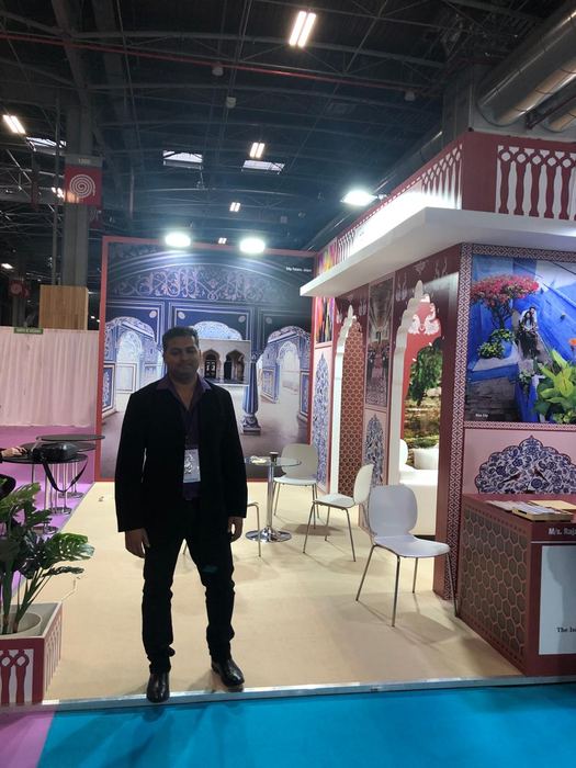 India Karni auf einer internationalen Tourismusmesse