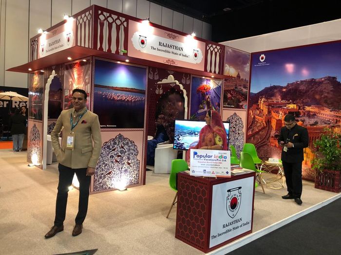 India Karni auf einer internationalen Tourismusmesse
