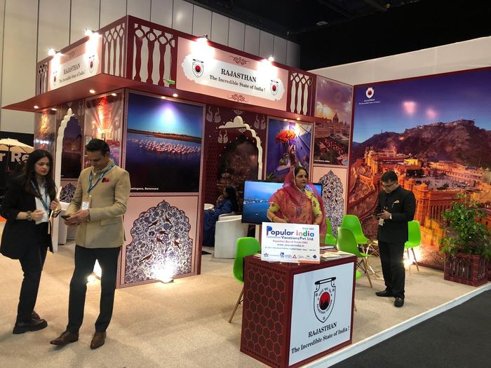 India Karni auf einer internationalen Tourismusmesse