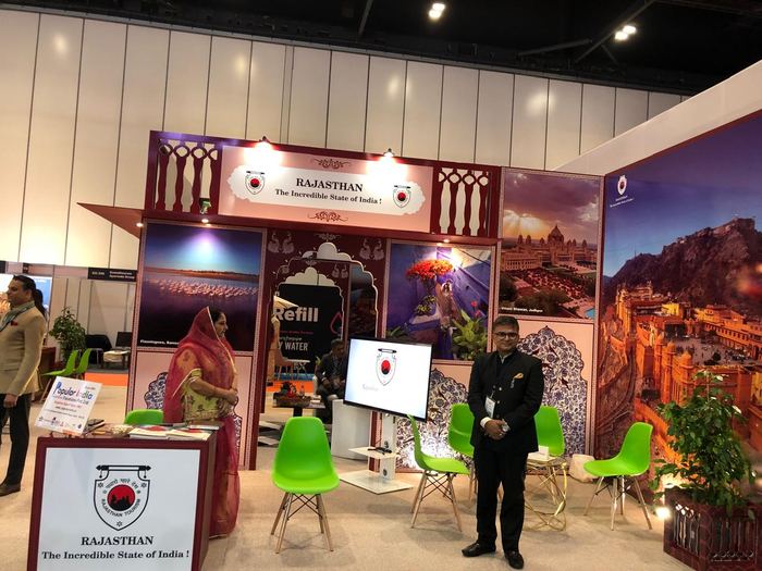 India Karni auf einer internationalen Tourismusmesse