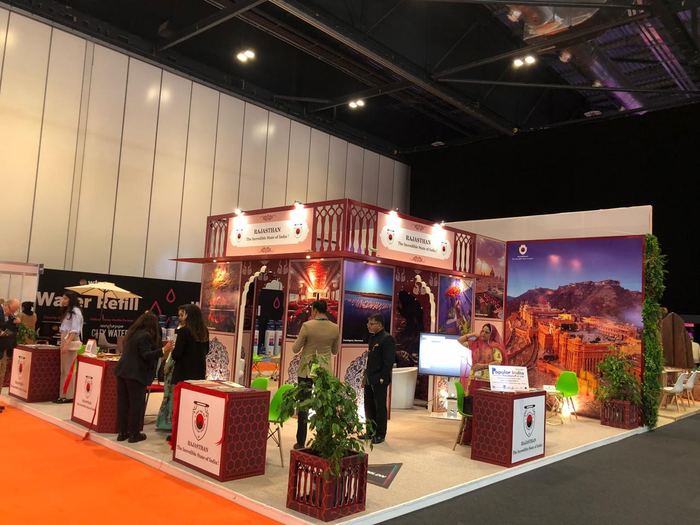 India Karni auf einer internationalen Tourismusmesse
