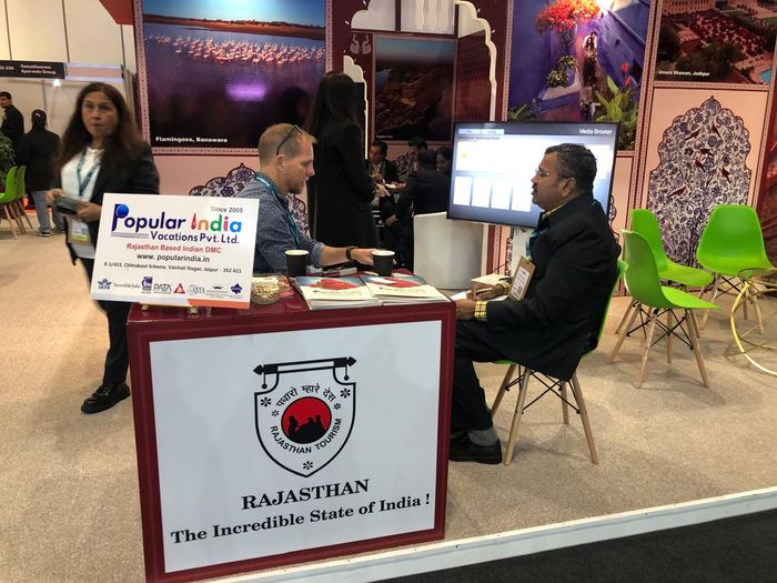 India Karni auf einer internationalen Tourismusmesse