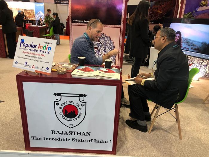 India Karni auf einer internationalen Tourismusmesse