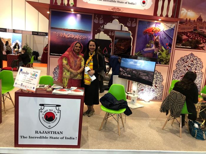 India Karni auf einer internationalen Tourismusmesse