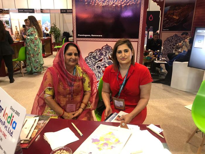 India Karni auf einer internationalen Tourismusmesse